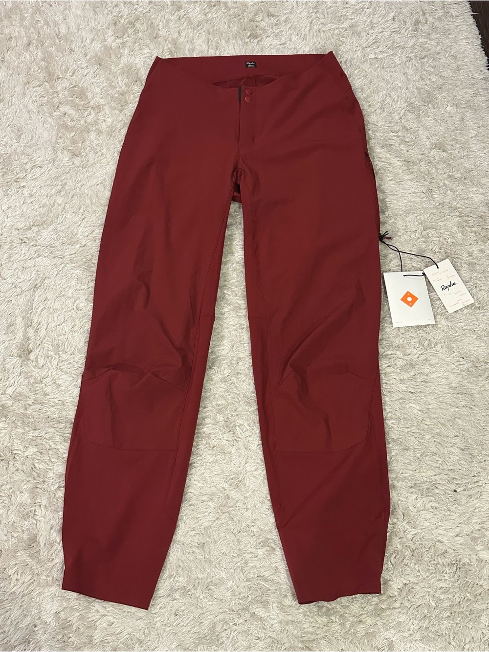 NWT Rapha Women’s Trail Pants Deep Red Performance - Large